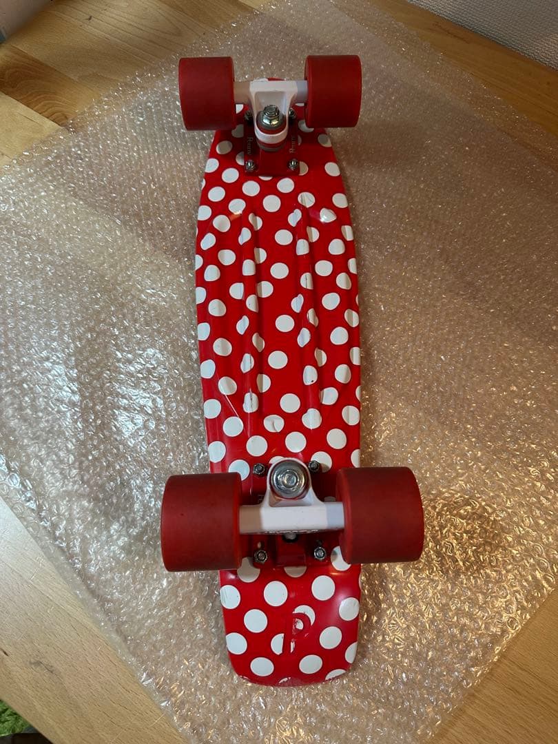 【レア柄】Penny スケートボード　水玉赤　22インチ