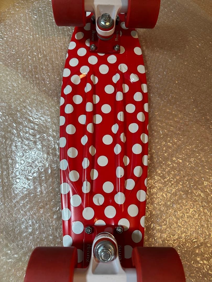 【レア柄】Penny スケートボード　水玉赤　22インチ