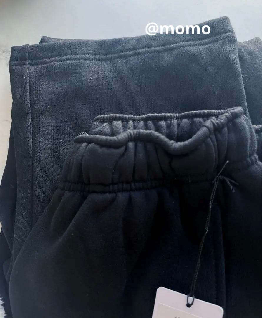 【新品未使用】alo ブラック ワイドレッグパンツ