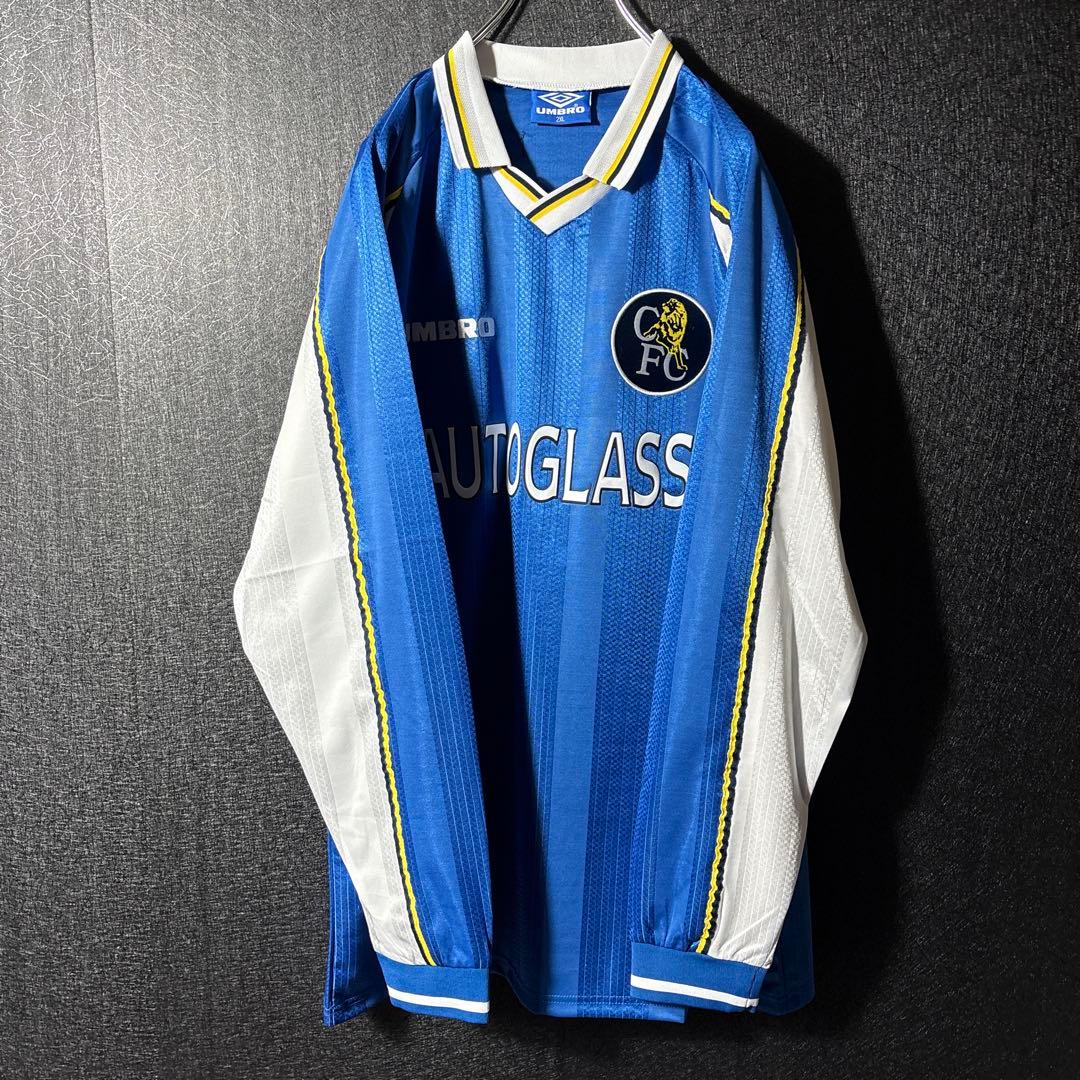 【★チェルシー】 古着 アンブロ サッカー レトロ ユニフォーム 2XL ★希少