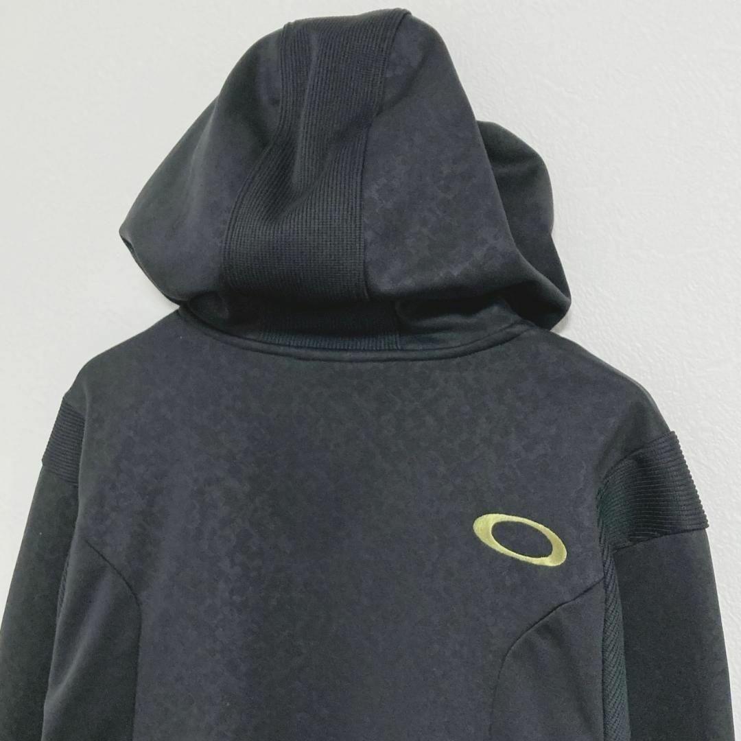 OAKLEY オークリー ジップパーカー ブラック M ロゴ刺繍
