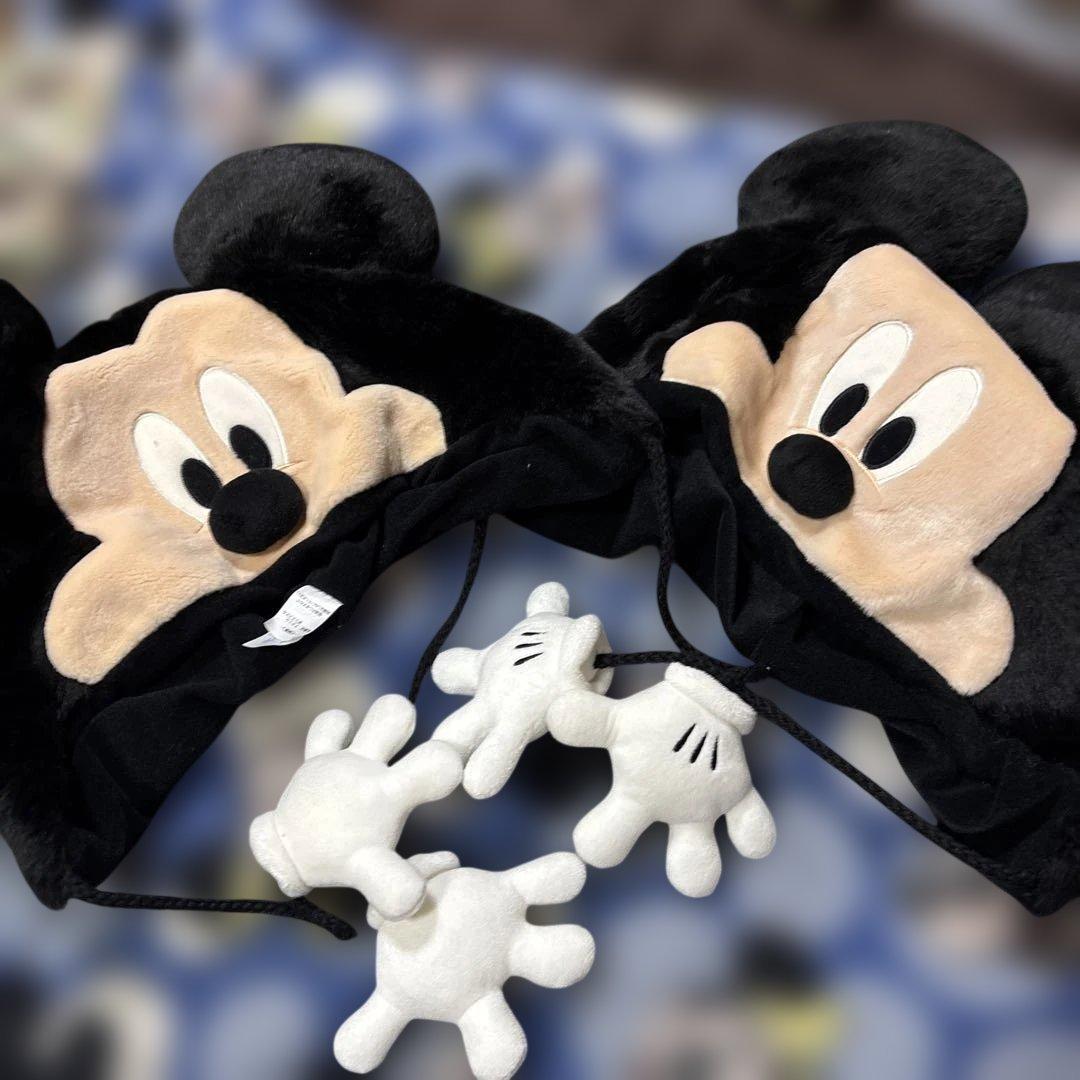 東京ディズニーリゾート ミッキー ファンキャップ 耳付きキャップ　2個セット