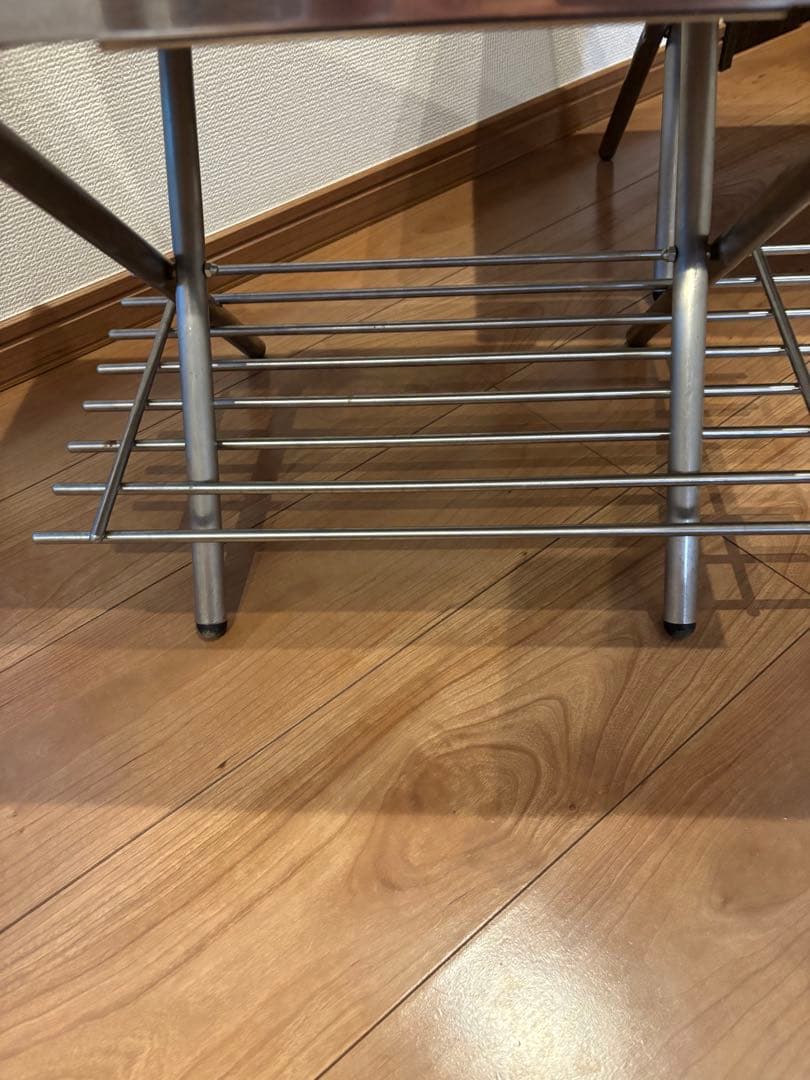 値下げ❗️UNIFLAMEユニフレーム焚き火テーブル2個セットIKEA ラック付き