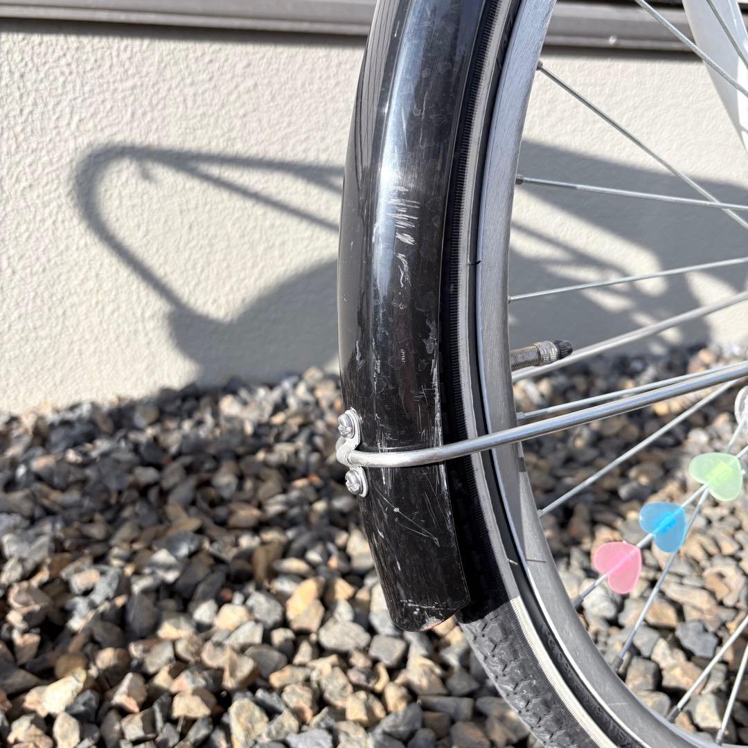 子供用自転車 24インチ 小学生用 カゴ/鍵/ライト付き/ホワイト