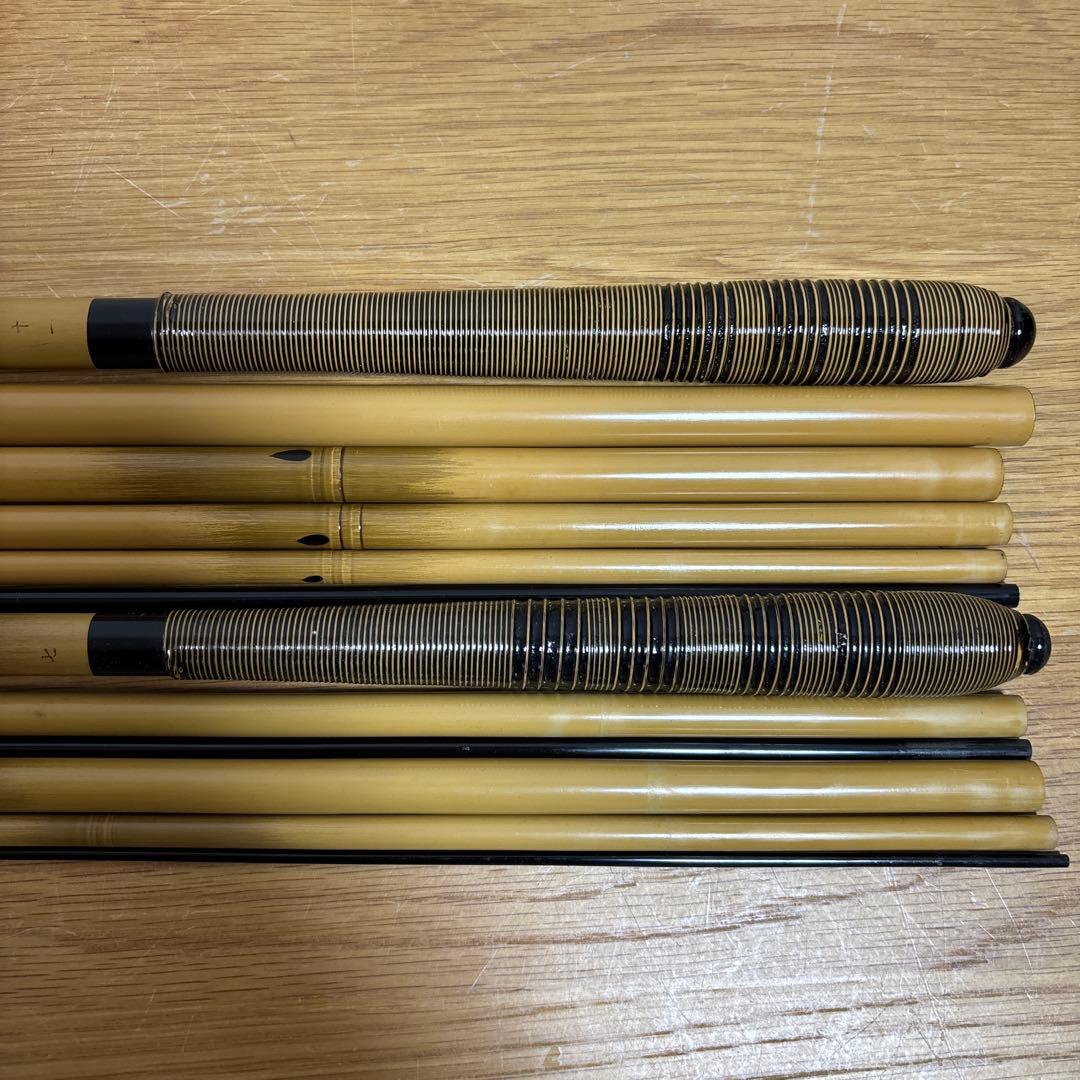 竹製 和竿 ヘラ竿　 2本穂先 口巻き ヘラブナ釣り