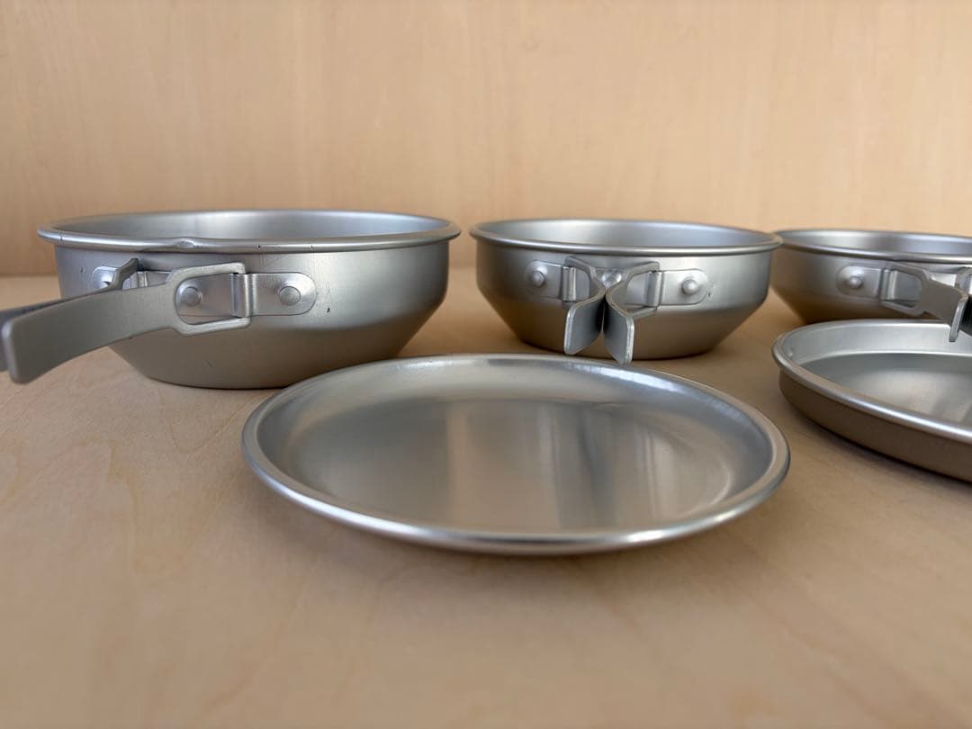 DECEMBERオリジナル CAMPWARE ベージュ アルミ食器