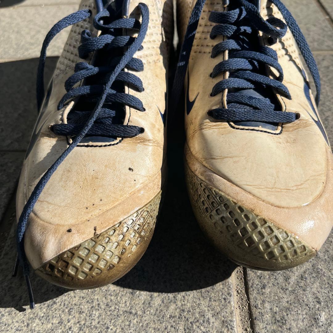 Nike スパイクシューズ ホワイト/ネイビー