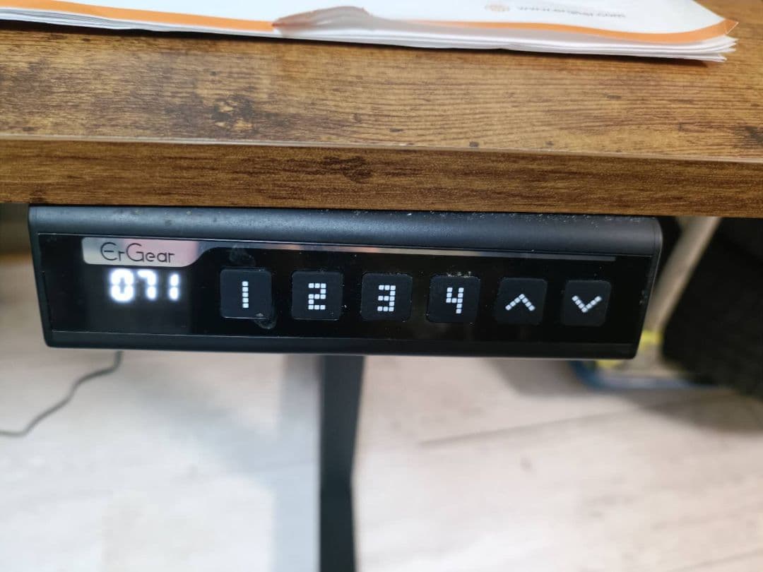 電動昇降デスク 木目調幅100cm説明書付き pc ゲーミングデスク テーブル