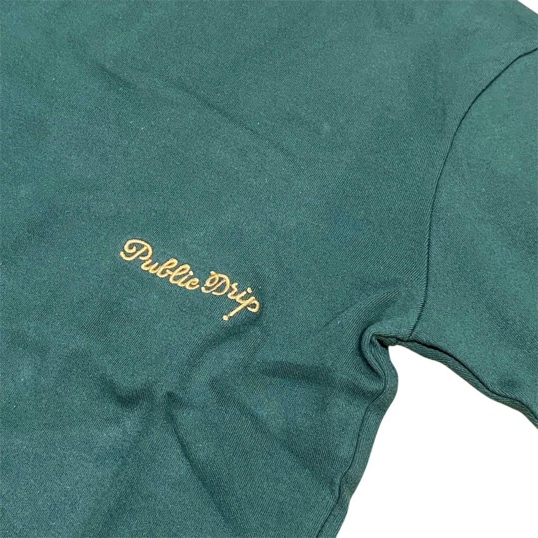 【未使用品】定価2.0万円　Public Drip グリーン 長袖カットソー