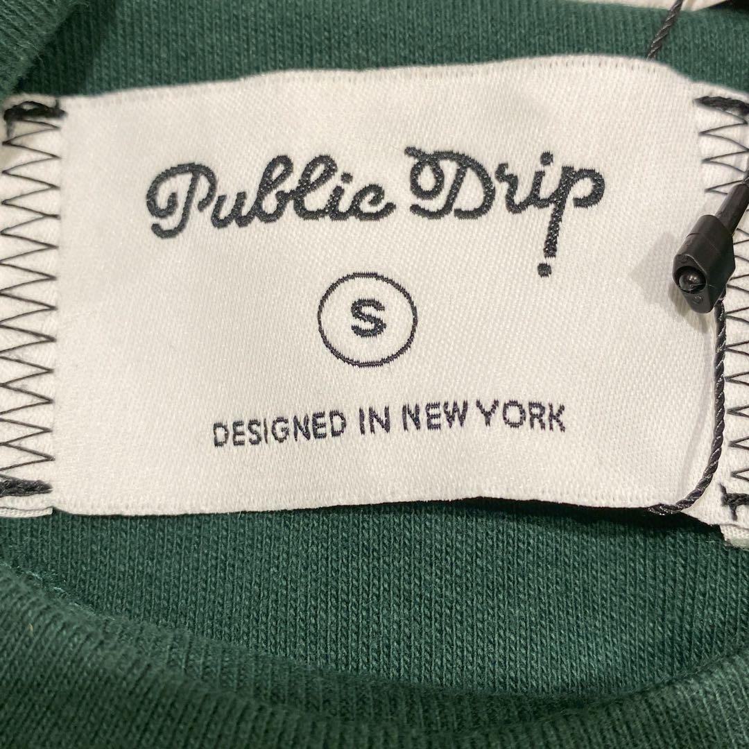 【未使用品】定価2.0万円　Public Drip グリーン 長袖カットソー