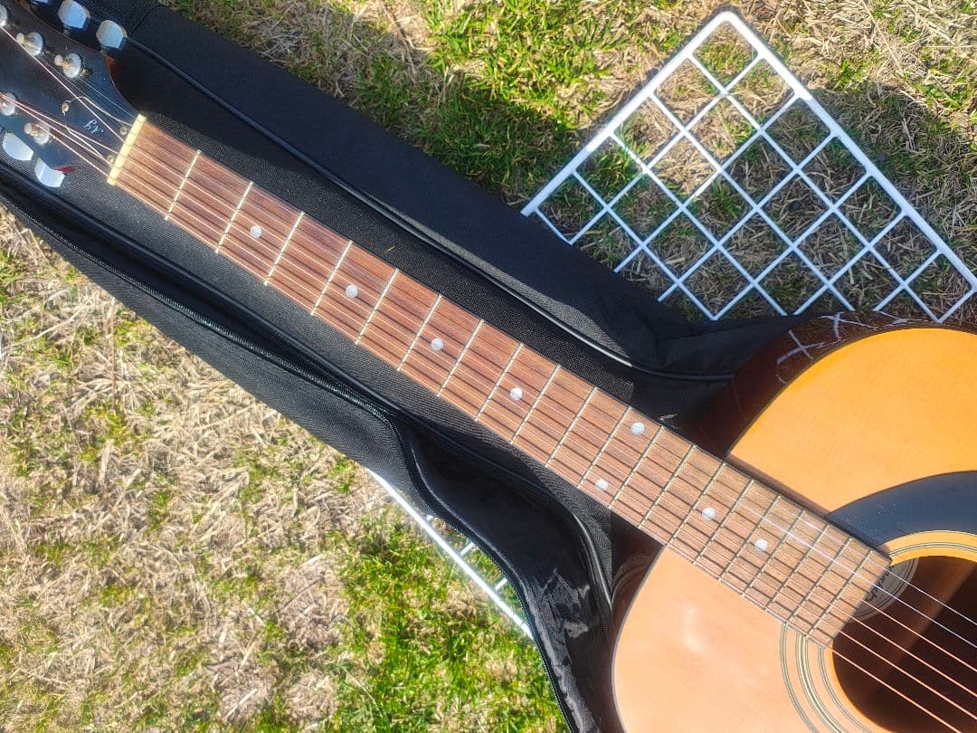 美品 Epiphone AJ-100 NA PU搭載 エレアコ 高級牛骨サドル