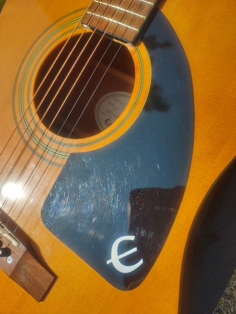 美品 Epiphone AJ-100 NA PU搭載 エレアコ 高級牛骨サドル