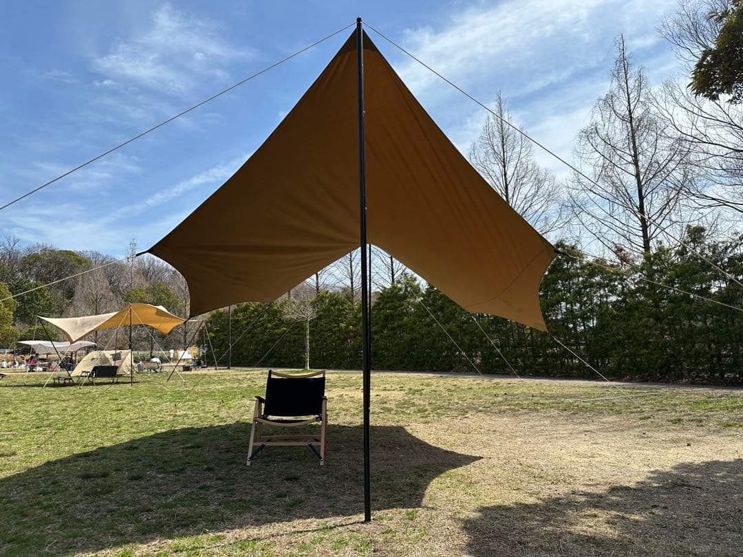 OneTigris ポリコットンTC タープ ポール付き4m x 5mオクタゴン