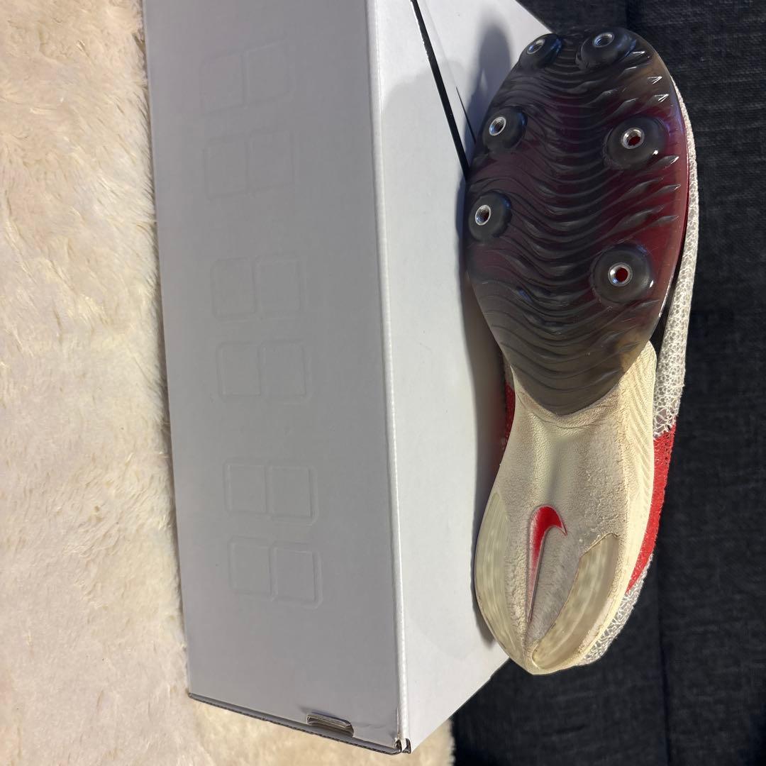 Nike スパイクシューズ ホワイト/レッド　25.5cm