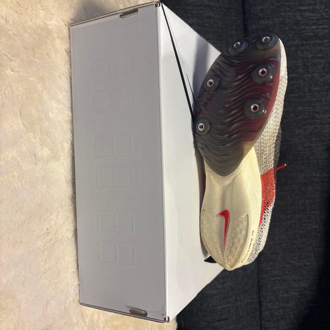 Nike スパイクシューズ ホワイト/レッド　25.5cm