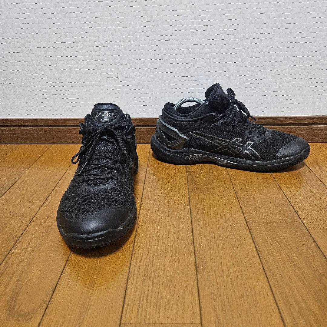 極美品☆ ASICS GELBURST 27 バスケットボールシューズ 黒