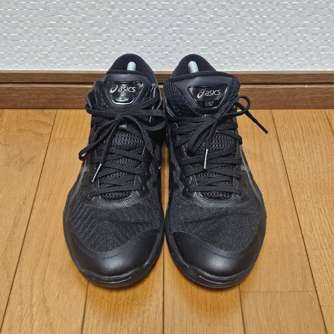 極美品☆ ASICS GELBURST 27 バスケットボールシューズ 黒