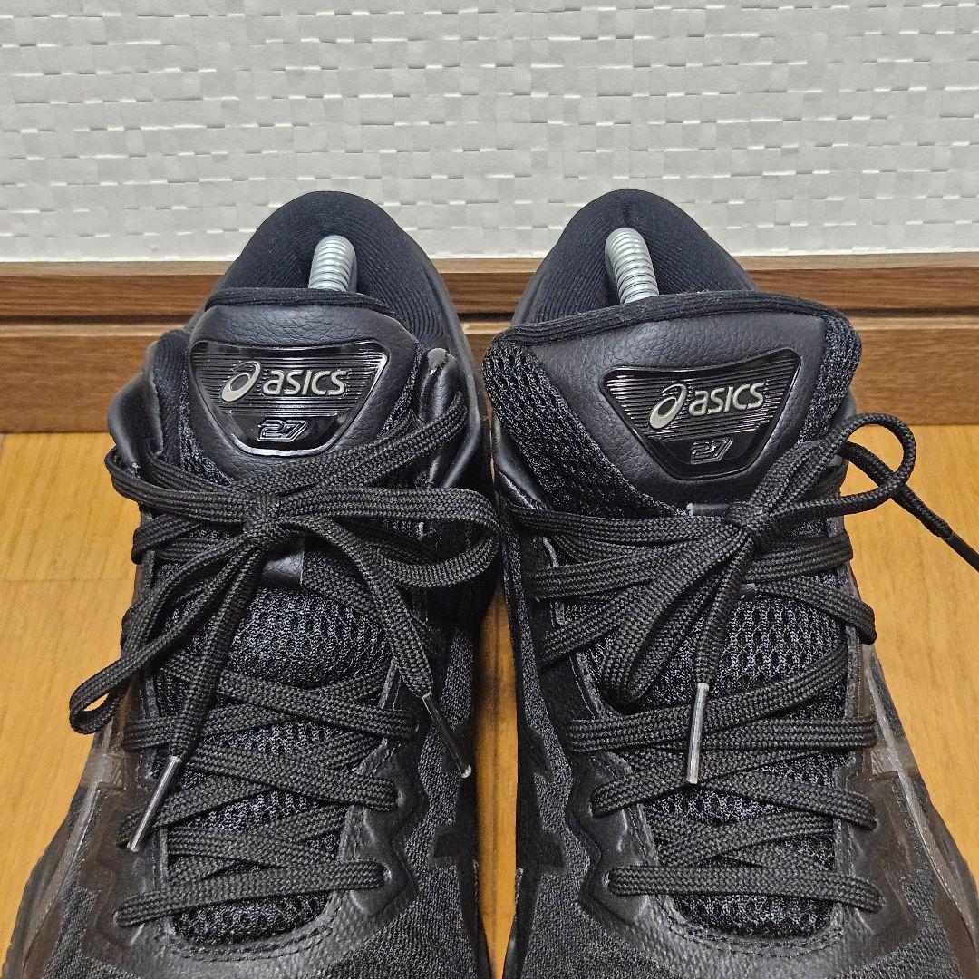 極美品☆ ASICS GELBURST 27 バスケットボールシューズ 黒