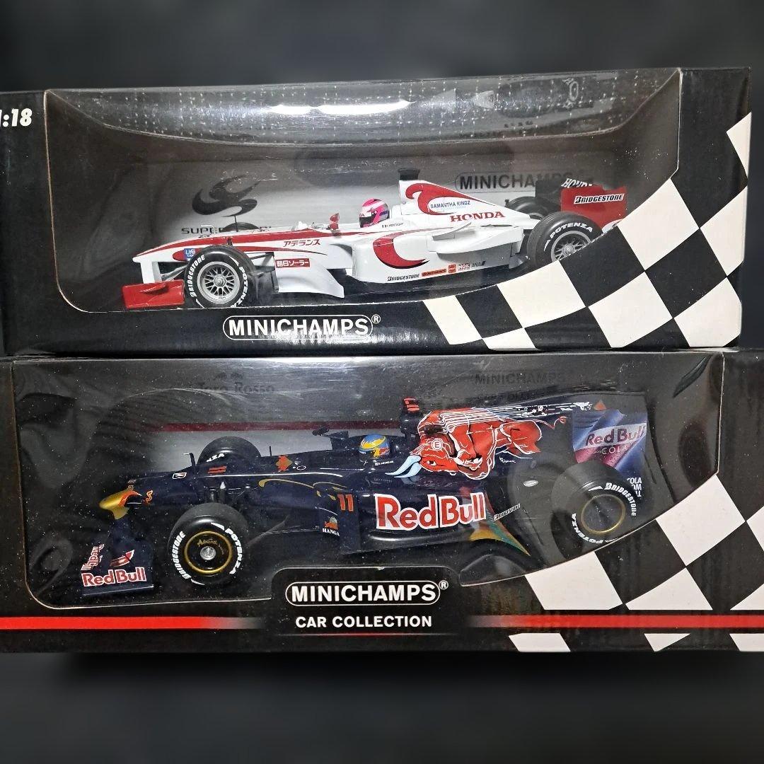 MINICHAMPS F1ミニカー Honda & Red Bull 1:18