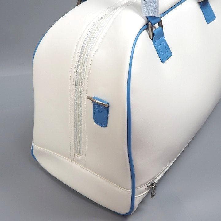 新品 オノフ ゴルフ ボストンバッグ シューズ収納ポケット付き 白/青
