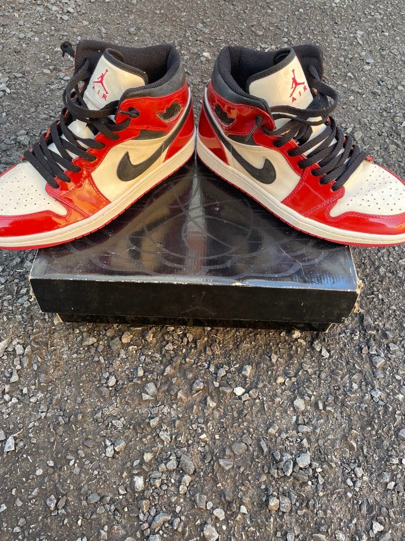 シューズ(男性用) NIKE AIR JORDAN 1 RETRO PATENT CHICAGO