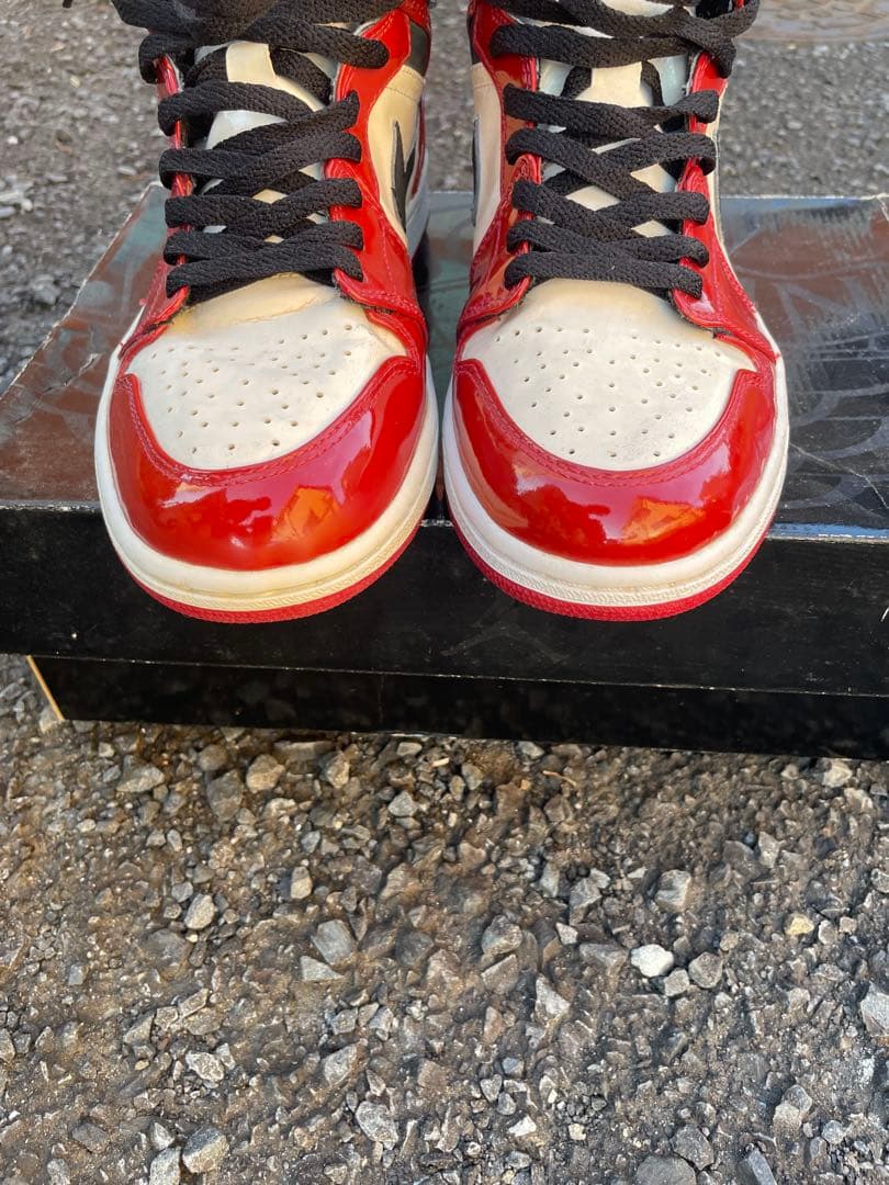シューズ(男性用) NIKE AIR JORDAN 1 RETRO PATENT CHICAGO