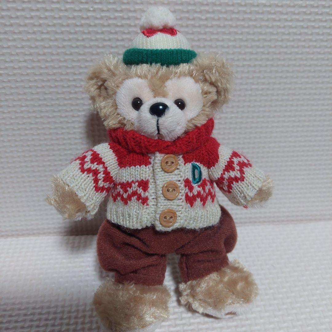 ダッフィー　シェリーメイ　ジェラトーニ　クリスマス 2015　ぬいぐるみバッジ
