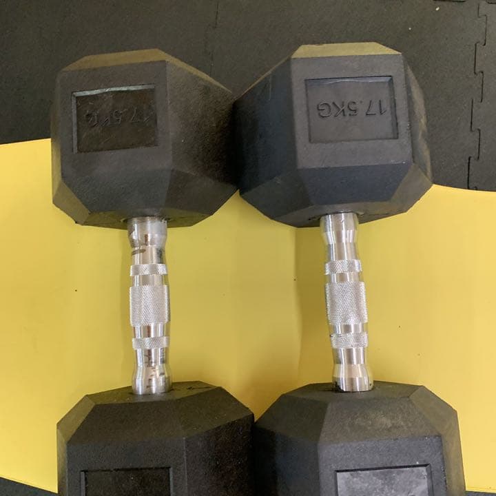 ラバーヘックス  ダンベル　5kg 6kg7kg8kg9kg10kg 各2個