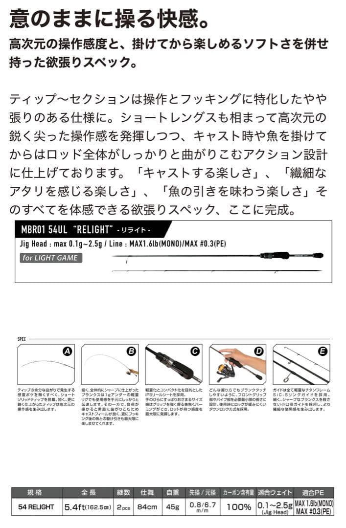 【美品】MAGBITE UNITES 54UL リライト【希少】