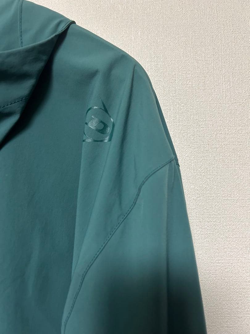 【激安】ダンロップ テニスウェア ユニセックス アノラック パーカー 緑　L