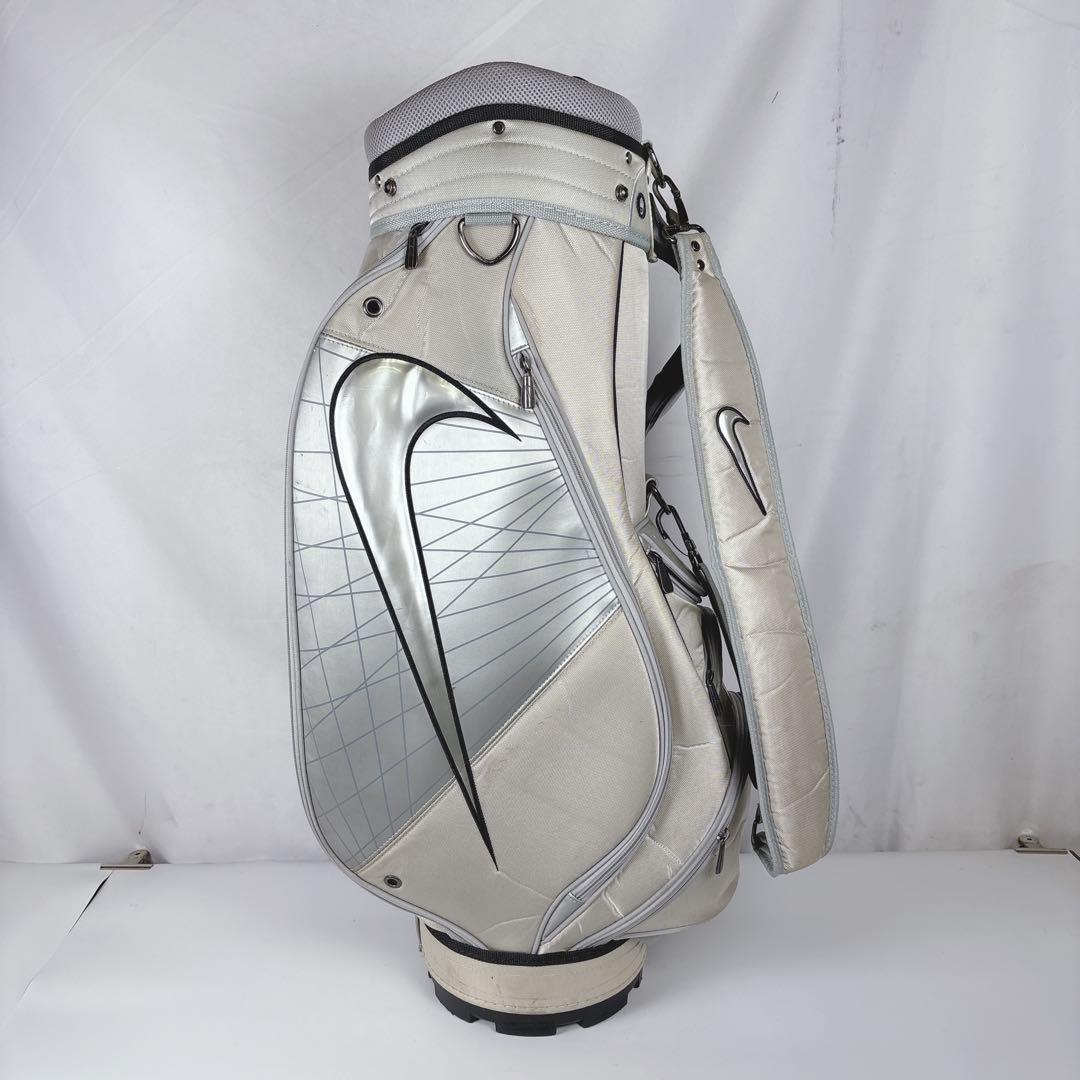 ナイキゴルフ NIKE GOLF キャディバッグ ゴルフバッグ 6分割 シルバー