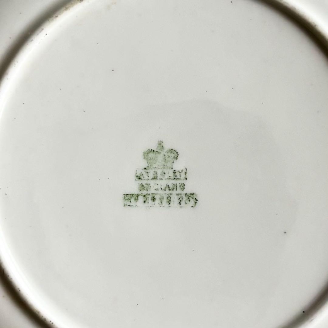 英国製アンティーク　AYNSLEY 金彩コバルト 花文　エインズレイ【稀少品】
