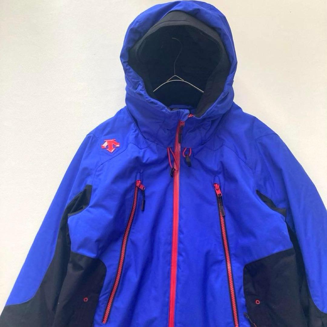 【高機能】デサント HEAT NAVI 中綿スキーウェア ジャケット L ブルー