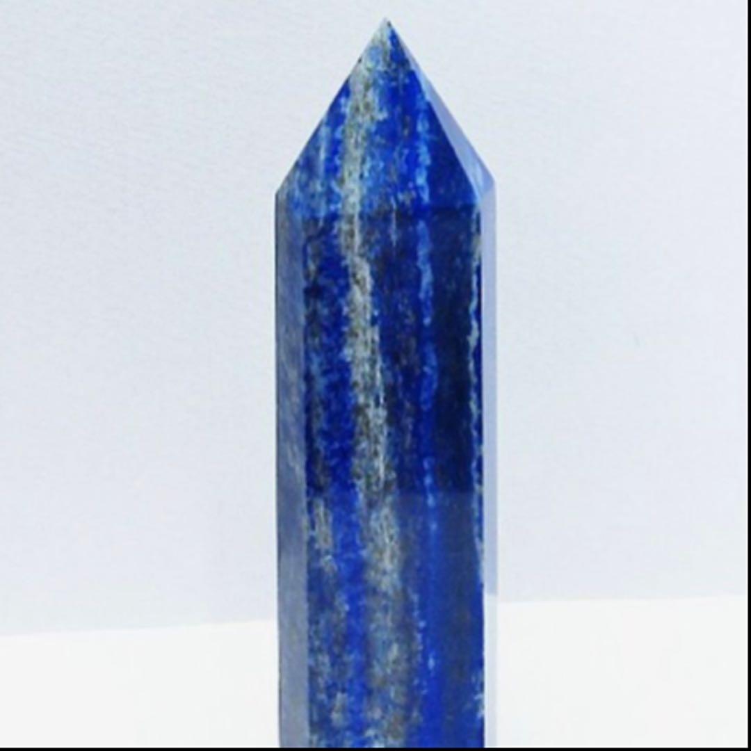 ☆ 綺麗！ラピスラズリ(青金石) 六角柱　468g 天然石　パワーストーン！