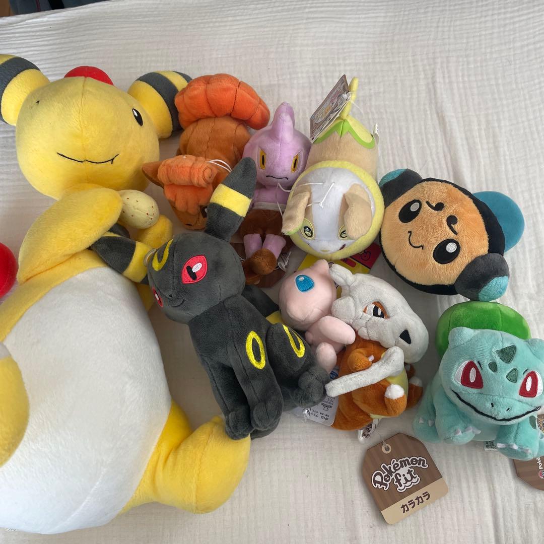 美品　ポケモン ぬいぐるみ人形マスコット16体セット　タグ付き
