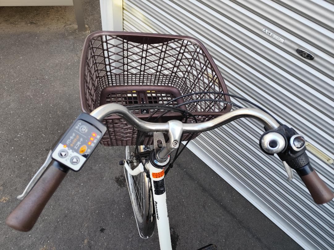 パナソニック ホワイト 前後バスケット　12Ah　電動アシスト自転車