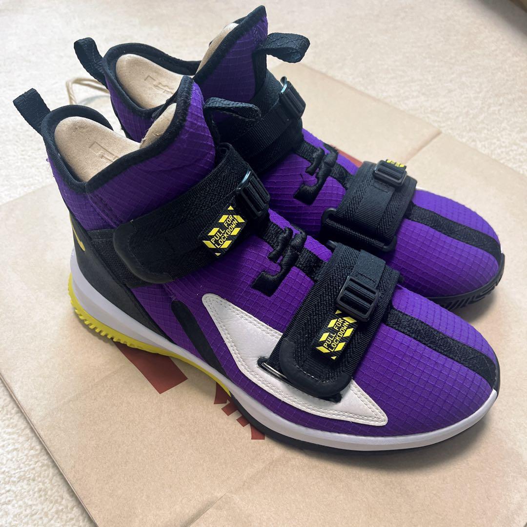 NIKE/LeBron Soldier/13/靴/26.5/紫/黒/NBA