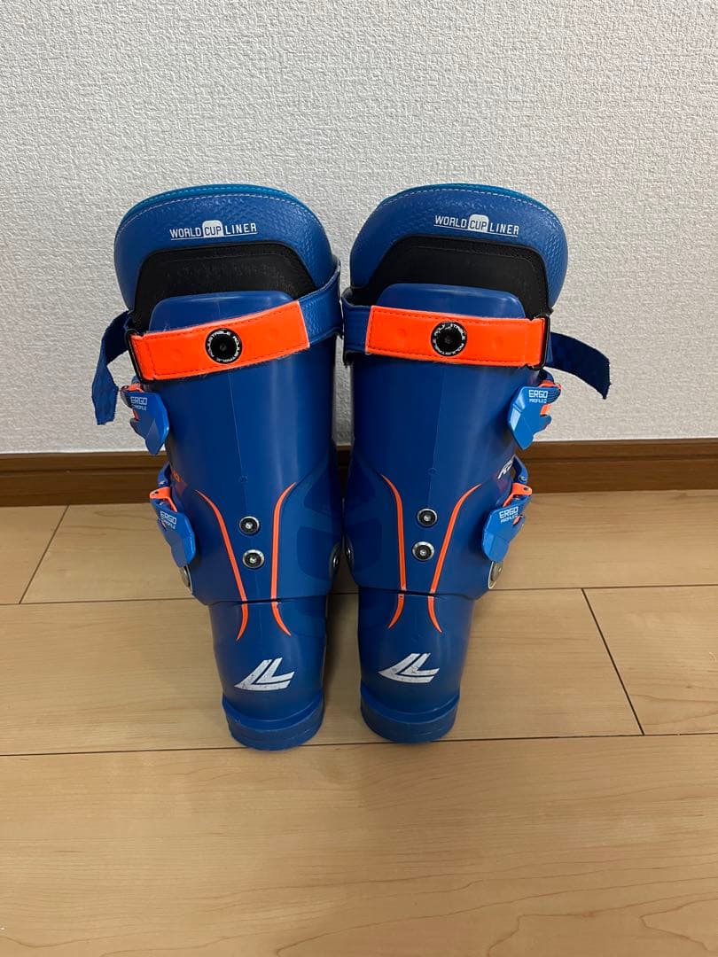 （スキーブーツ）LANGE RS 130 アルペンブーツ 青　26-26.5㎝
