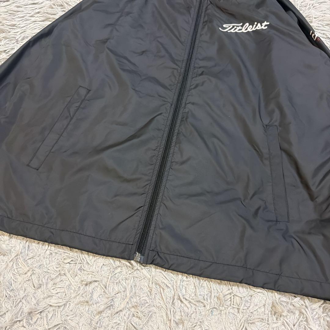 【美品】タイトリスト Titleist ゴルフウェア ナイロンジャケット 黒 M