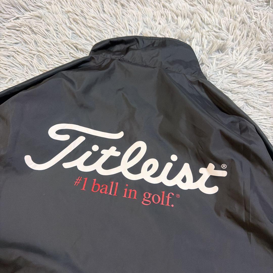 【美品】タイトリスト Titleist ゴルフウェア ナイロンジャケット 黒 M