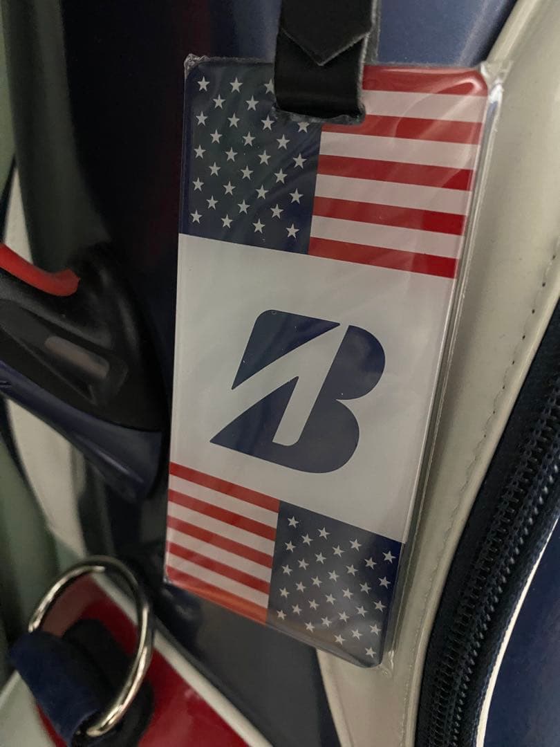 BRIDGESTONE ゴルフバッグ アメリカ国旗デザイン。メジャーコレクション