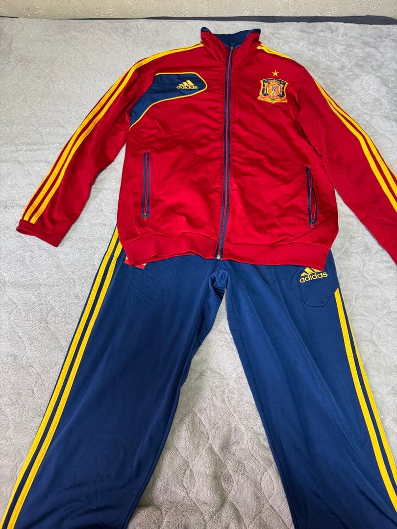最終値下げ！アディダス　スペイン代表 adidas ジャージ上下セット　希少！O