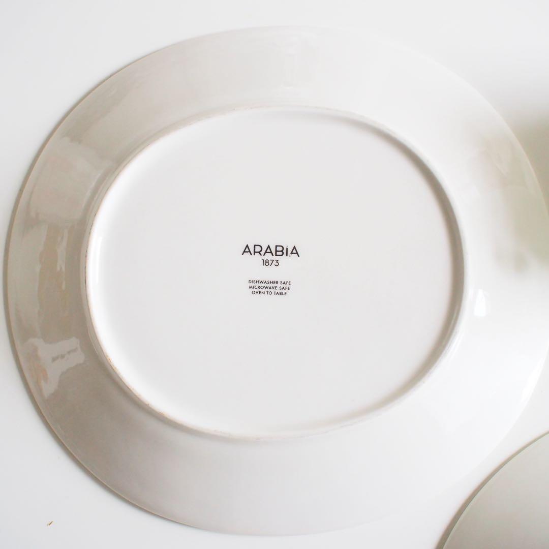 【メル】ARABIA/エエヴァ オーバルプレー25cm 2枚セット
