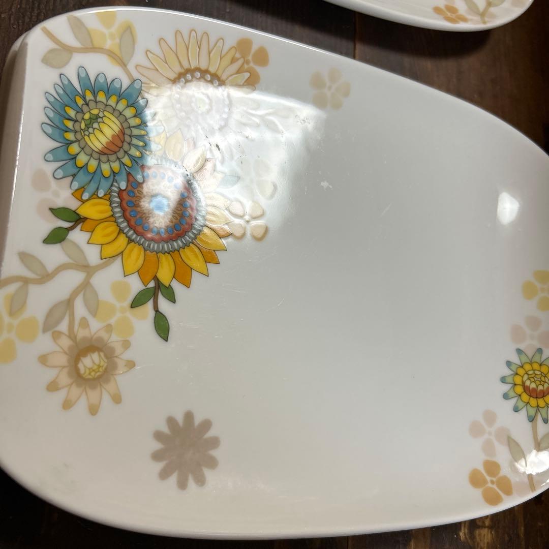Villeroy＆Bochビレロイ&ボッホ エリアントス プレートひまわり 3枚