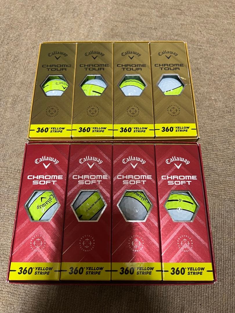 未使用品　Callaway ゴルフボール Chrome 系 4ダース
