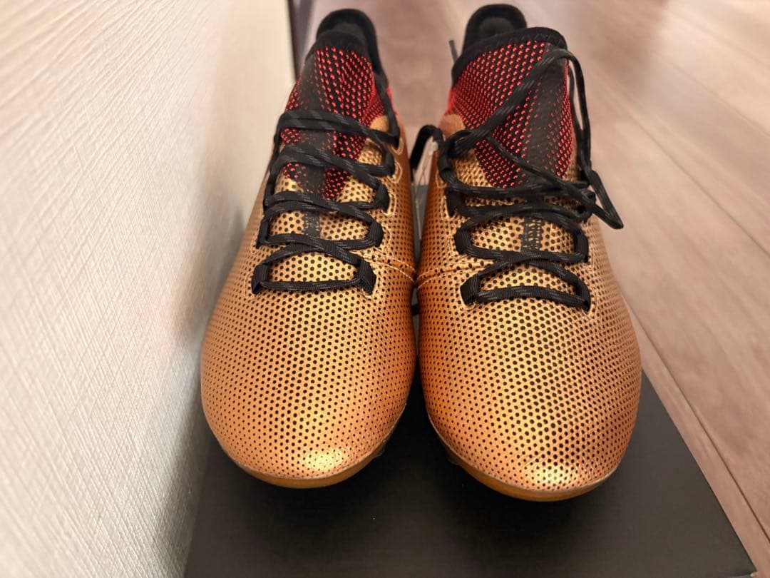 adidas X 17.1 サッカーシューズ・スパイク ゴールド/オレンジ