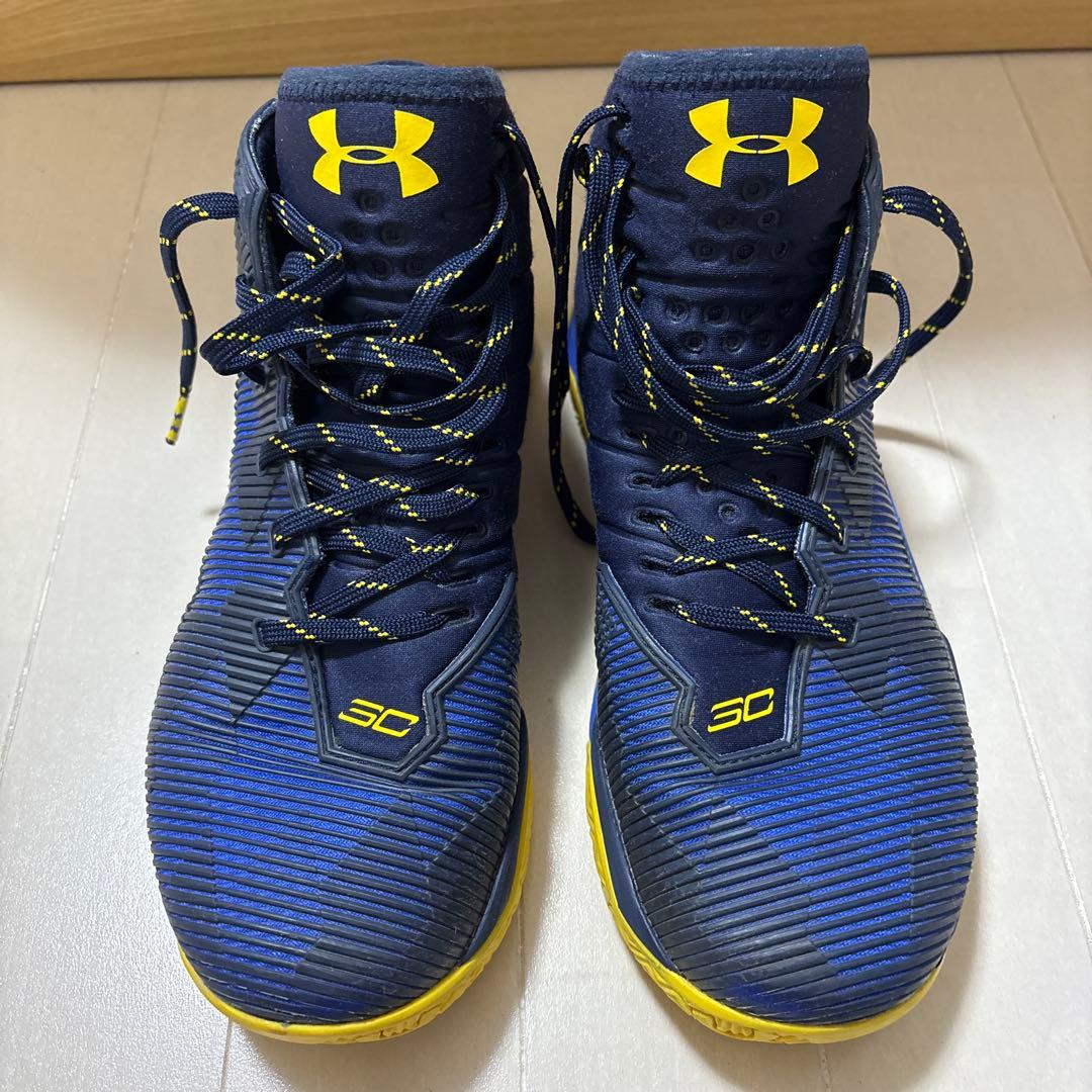 K*Y様 Under Armour カリー2.5ネイビー/イエロー ハイカットシ