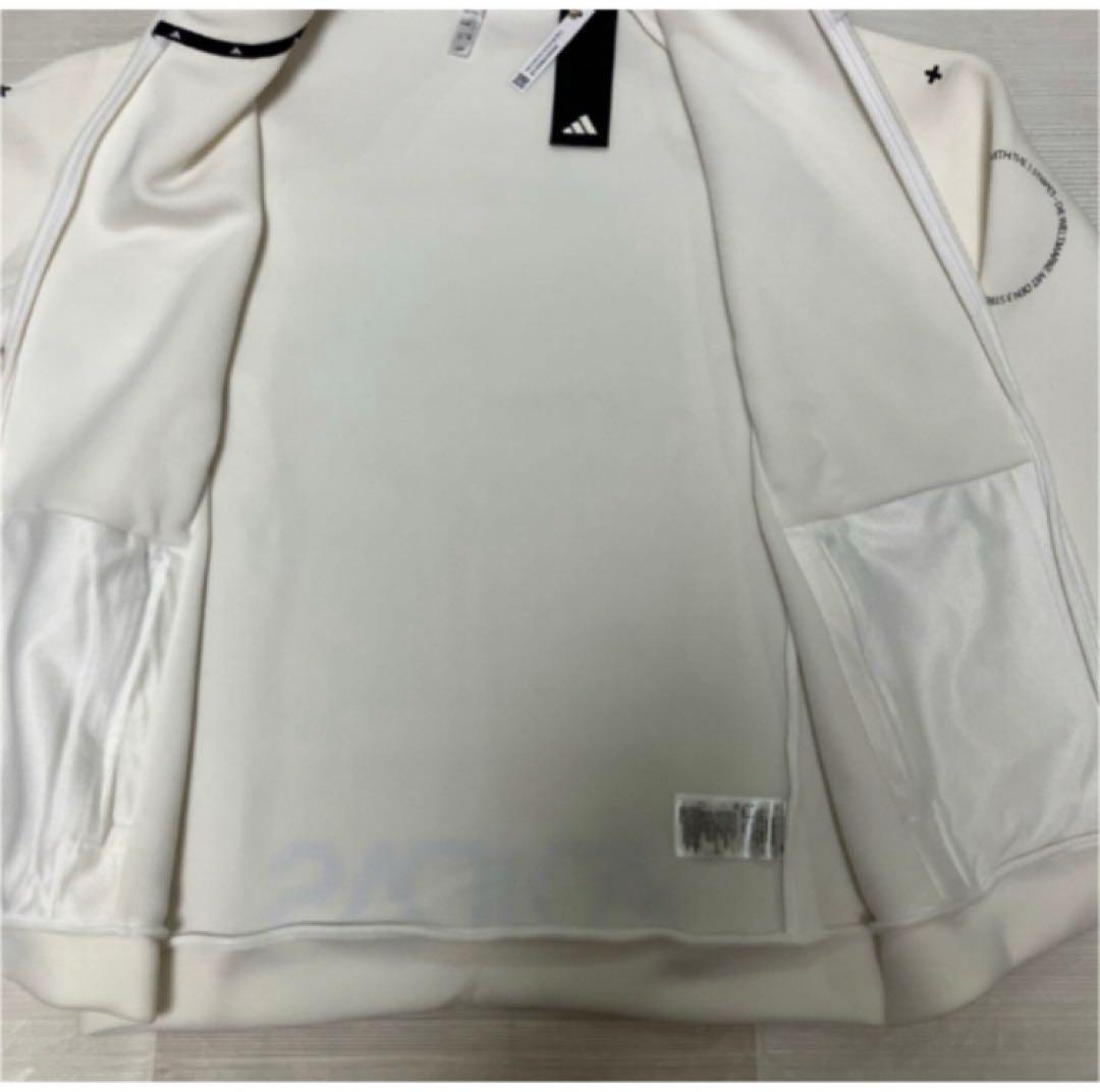 送料無料 新品 adidas GOLF ダンボールニット フルジップ L WT
