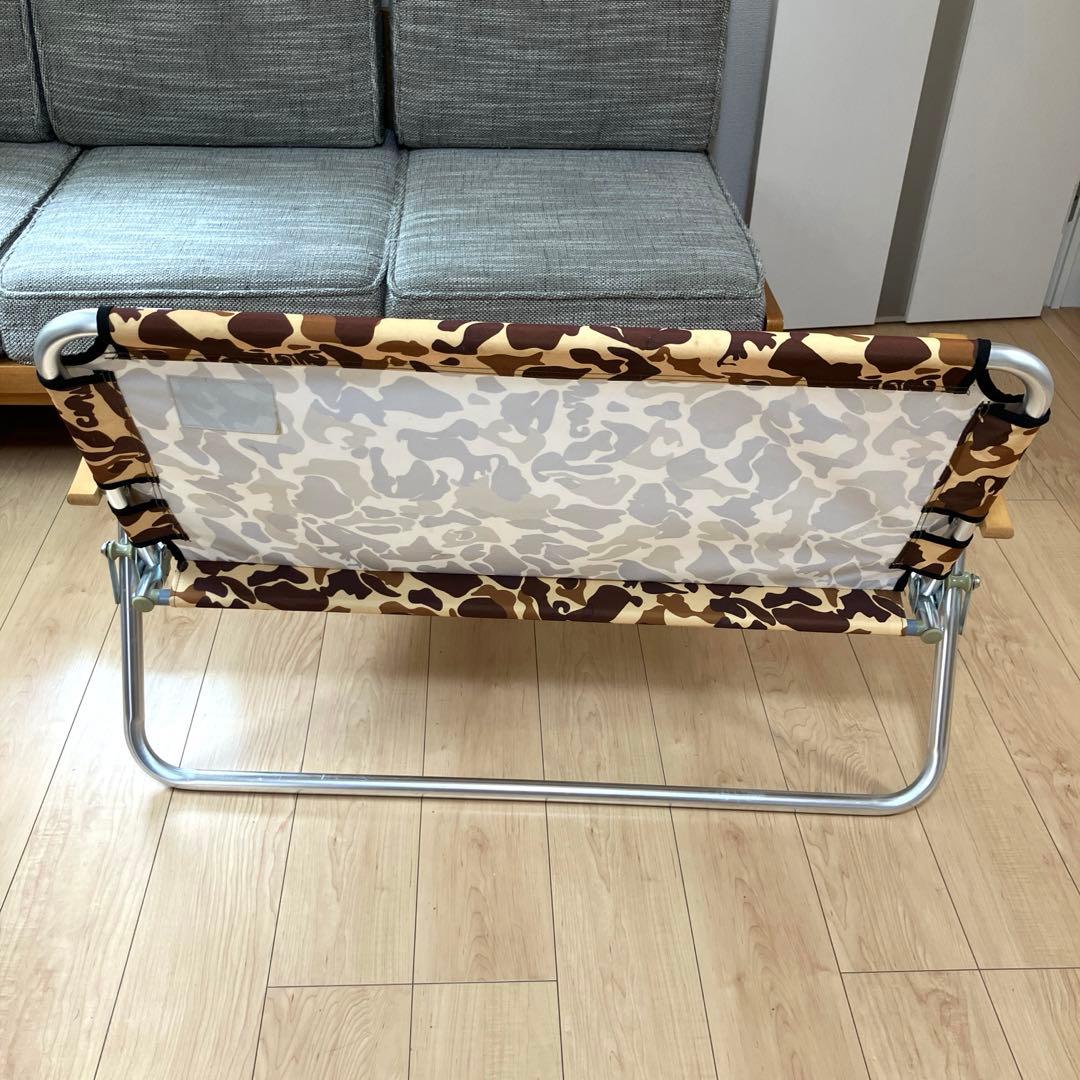 【カバー付】美品 キャプテンスタッグ ベンチ カモフラ