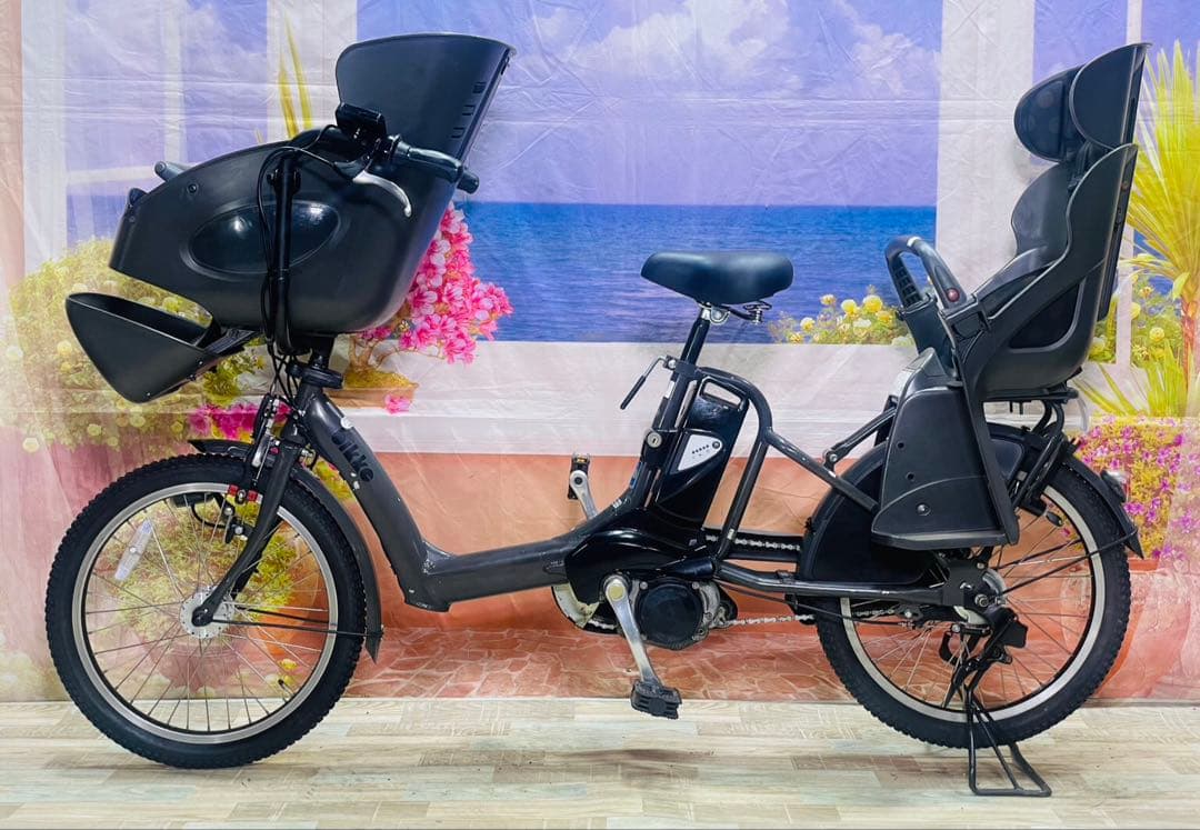 超人気！BIKKE ビッケ13AH！⭐️ブリヂストン子供乗せ電動自転車Y3438